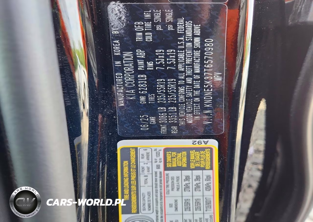 2026 Kia Carnival Sx Prestige VIN:KNDNE5K37T6570980 - 14