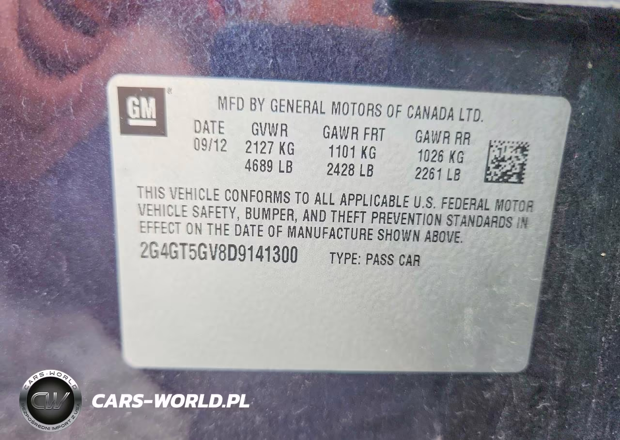 2013 Buick Regal Premium VIN:2G4GT5GV8D9141300 - 12