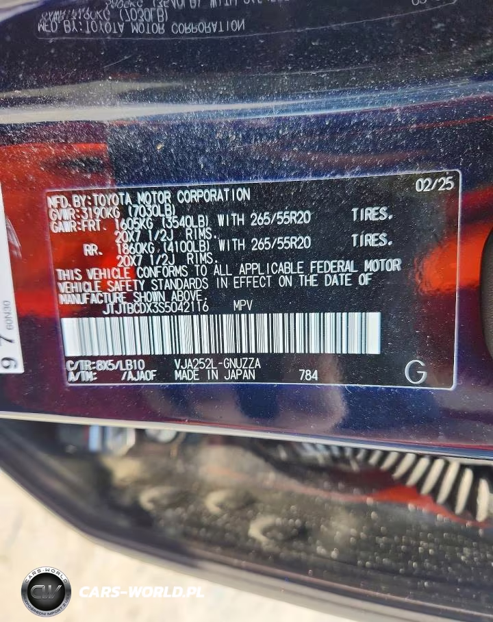 2025 Lexus Gx 550 Premium+ VIN:JTJTBCDX3S5042116 - 13