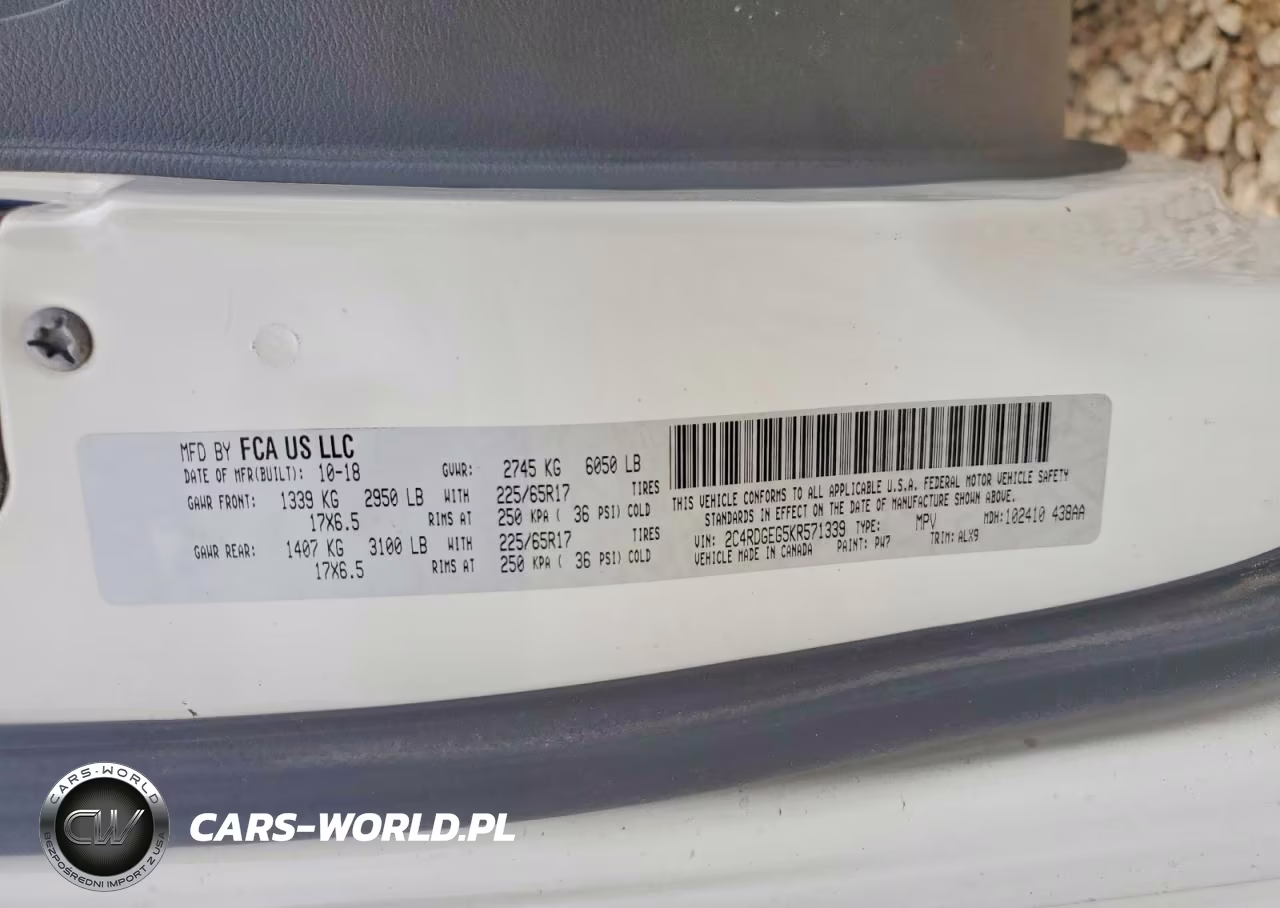 DODGE GRAND CARA VIN:2C4RDGEG5KR571339 - 13