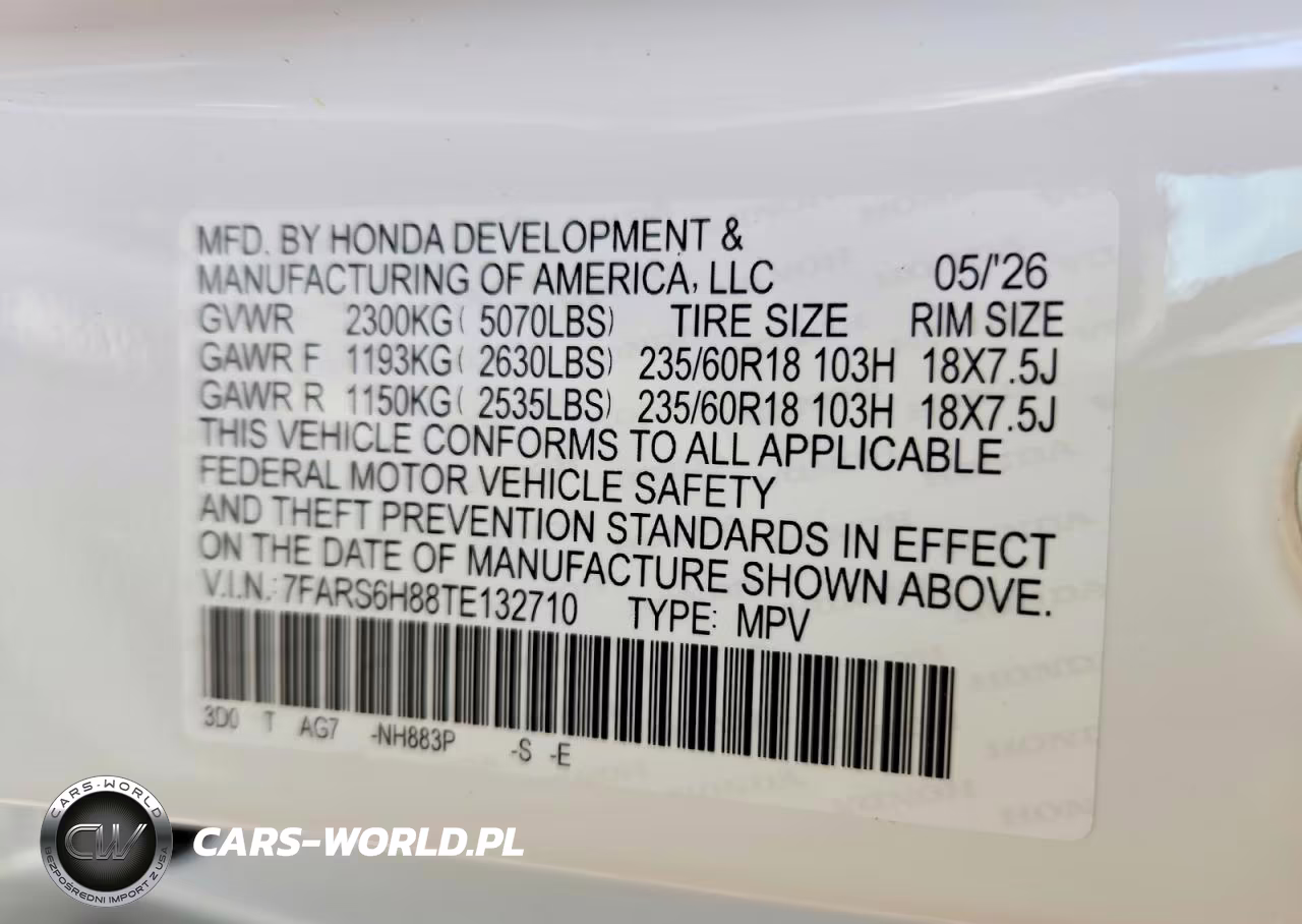 2026 Honda Cr-V Sport-L VIN:7FARS6H88TE132710 - 13
