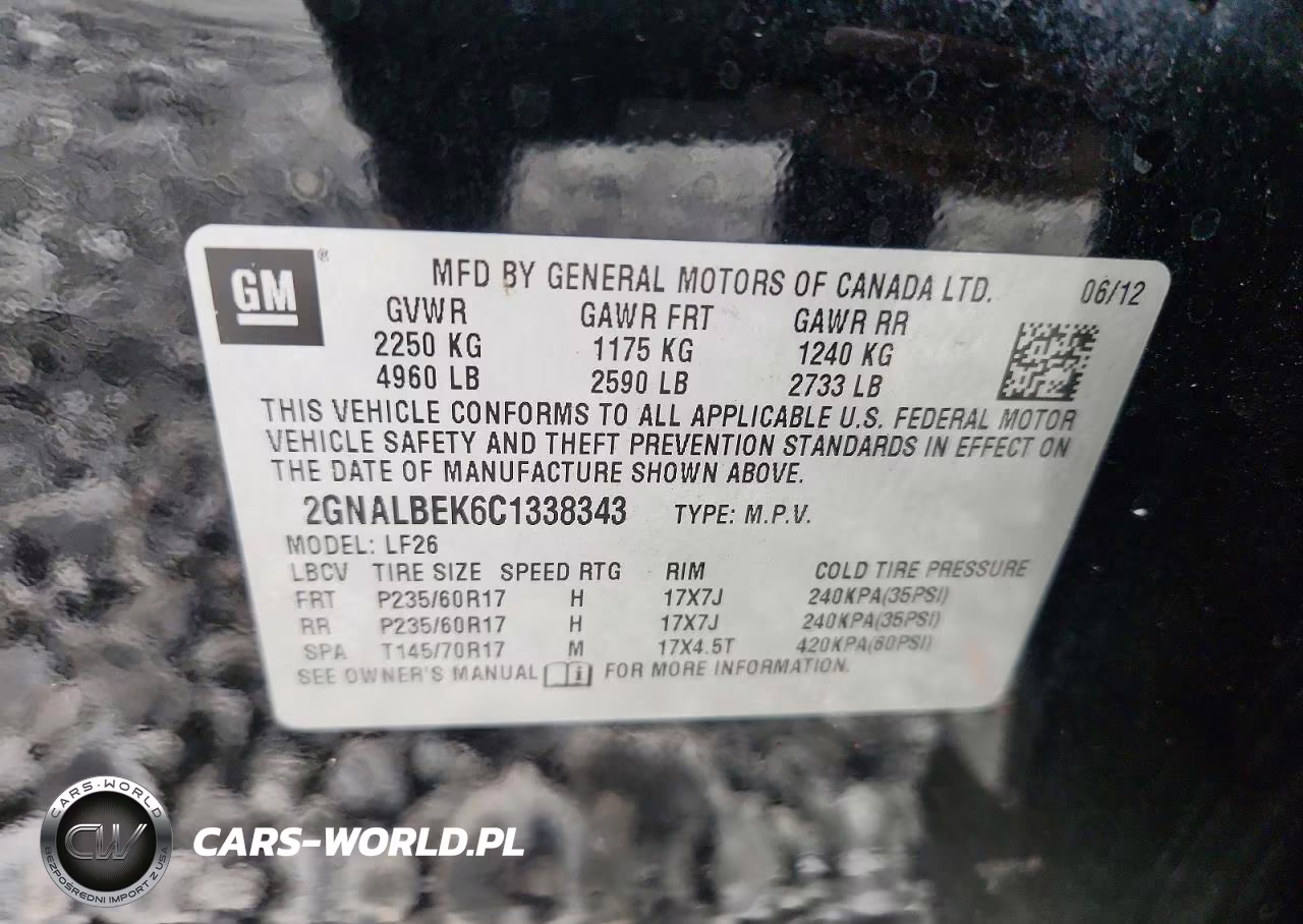 2012 Chevrolet Equinox Ls VIN:2GNALBEK6C1338343 - 13