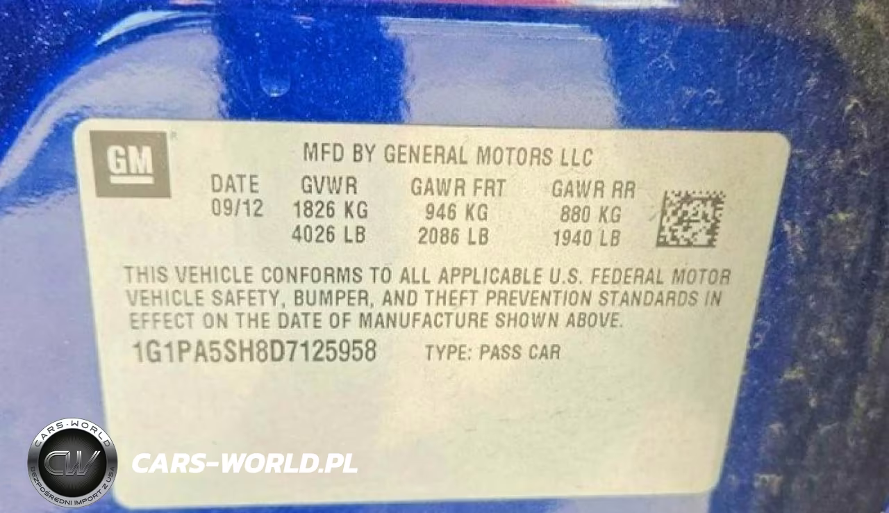 2013 Chevrolet Cruze Ls VIN:1G1PA5SH8D7125958 - 12