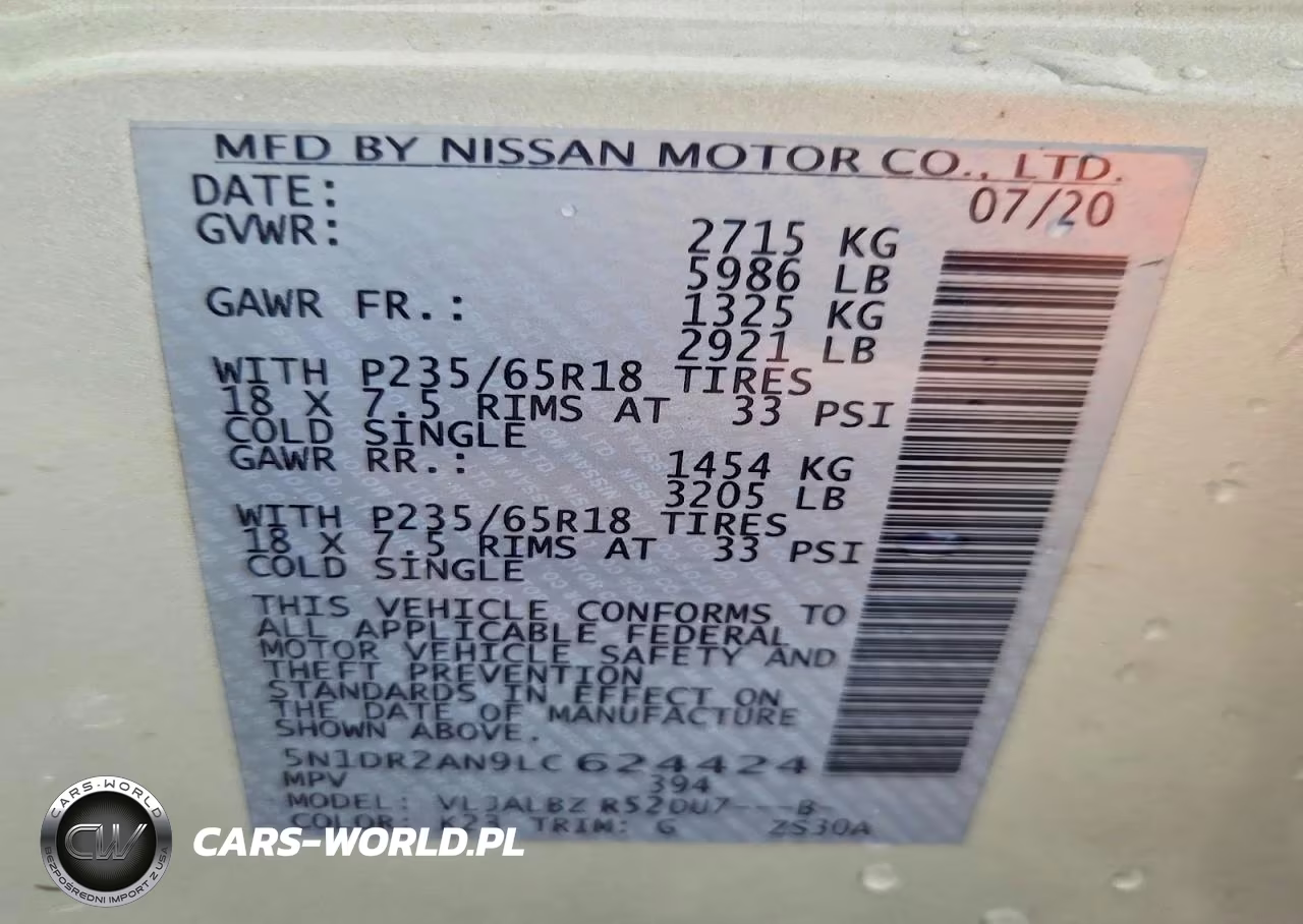 2020 Nissan Pathfinder S VIN:5N1DR2AN9LC624424 - 13