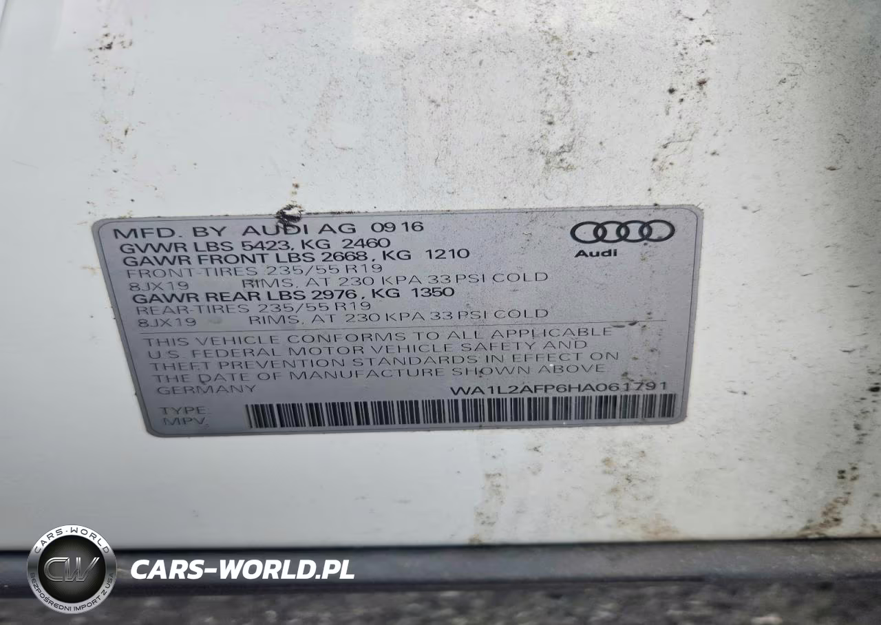 2017 Audi Q5 Premium Plus VIN:WA1L2AFP6HA061791 - 13