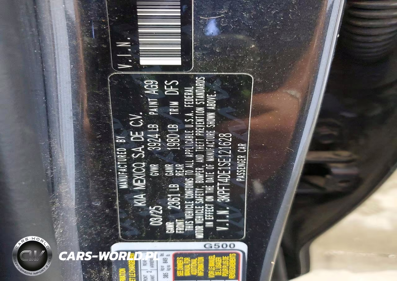 2025 Kia K4 Lxs VIN:3KPFT4DE1SE121628 - 12