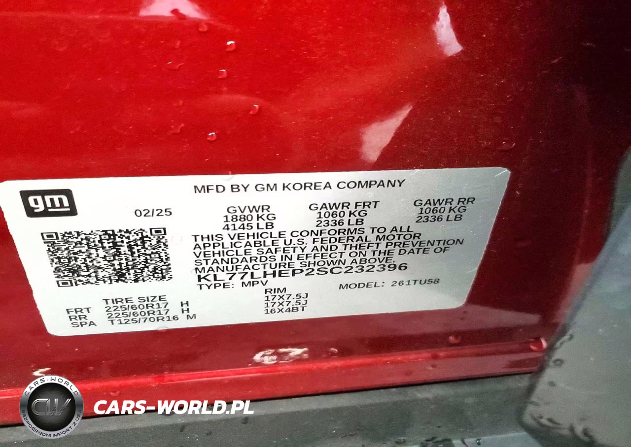 2025 Chevrolet Trax 1Lt VIN:KL77LHEP2SC232396 - 14