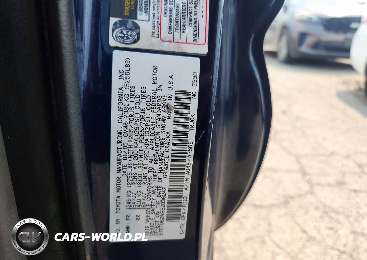 2005 Toyota Tacoma Prerunner Access Cab VIN:5TETU62N95Z036242 - 12