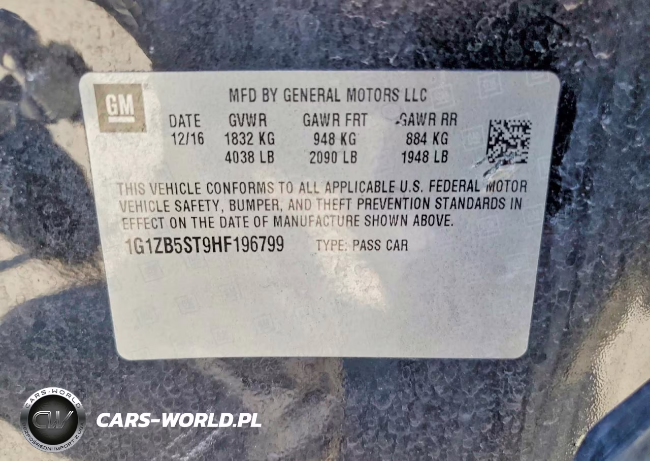 2017 Chevrolet Malibu Ls VIN:1G1ZB5ST9HF196799 - 12
