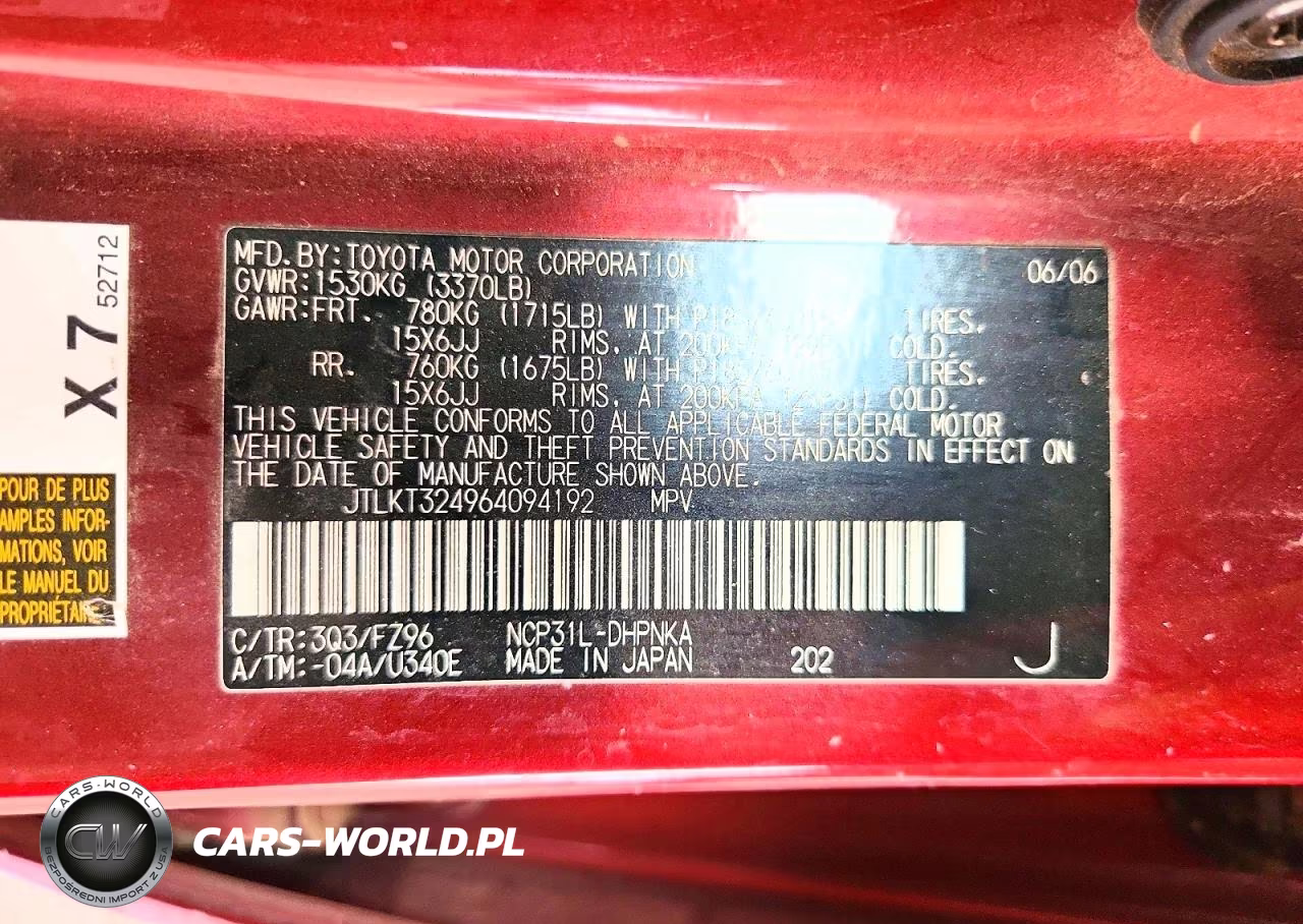 2006 Scion Xb Base VIN:JTLKT324964094192 - 12