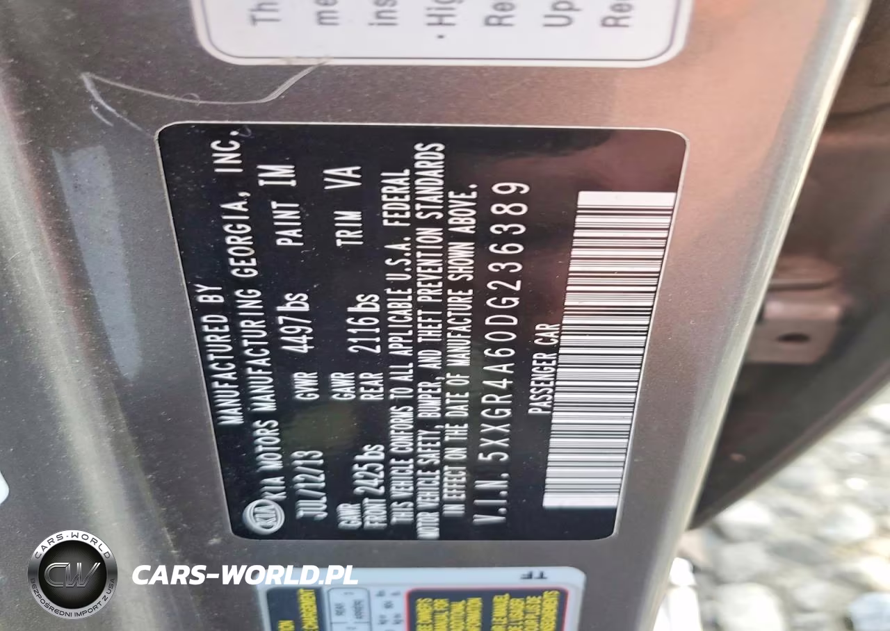 2013 Kia Optima Sx VIN:5XXGR4A60DG236389 - 12