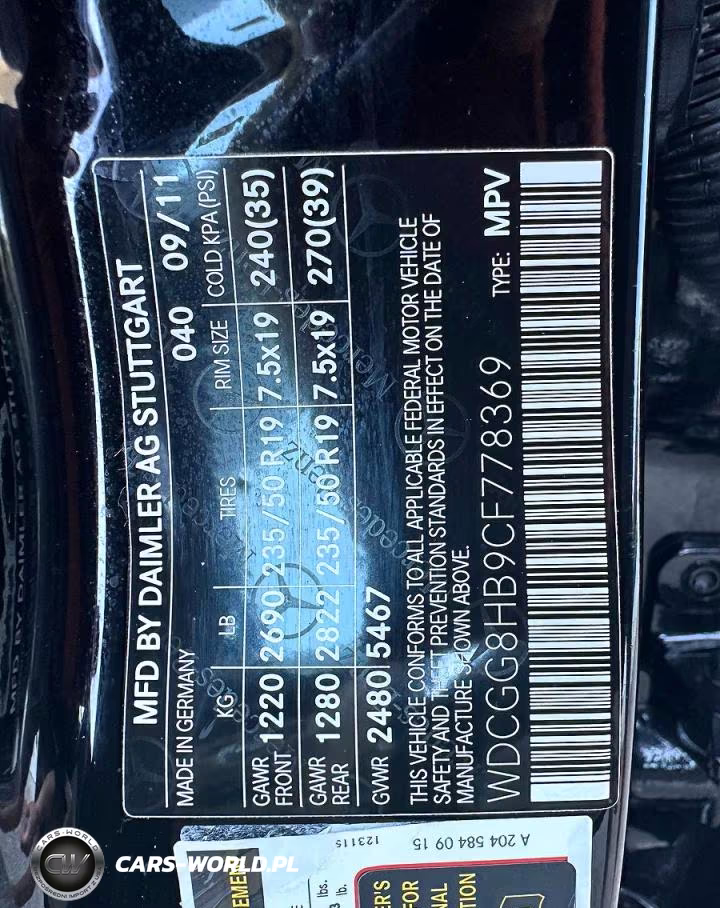 2012 Mercedes-Benz Glk 350 4Matic VIN:WDCGG8HB9CF778369 - 10
