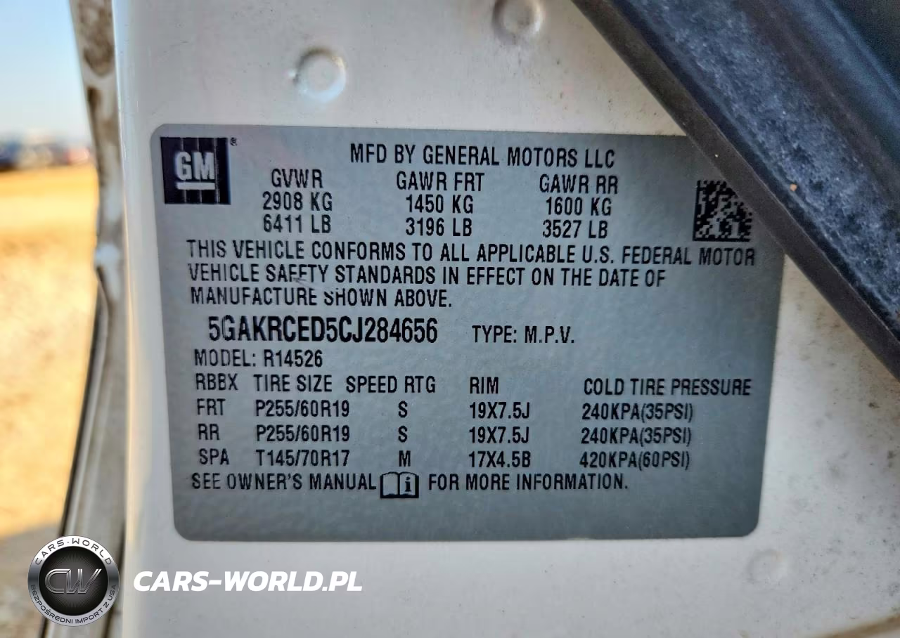 2012 Buick Enclave VIN:5GAKRCED5CJ284656 - 13