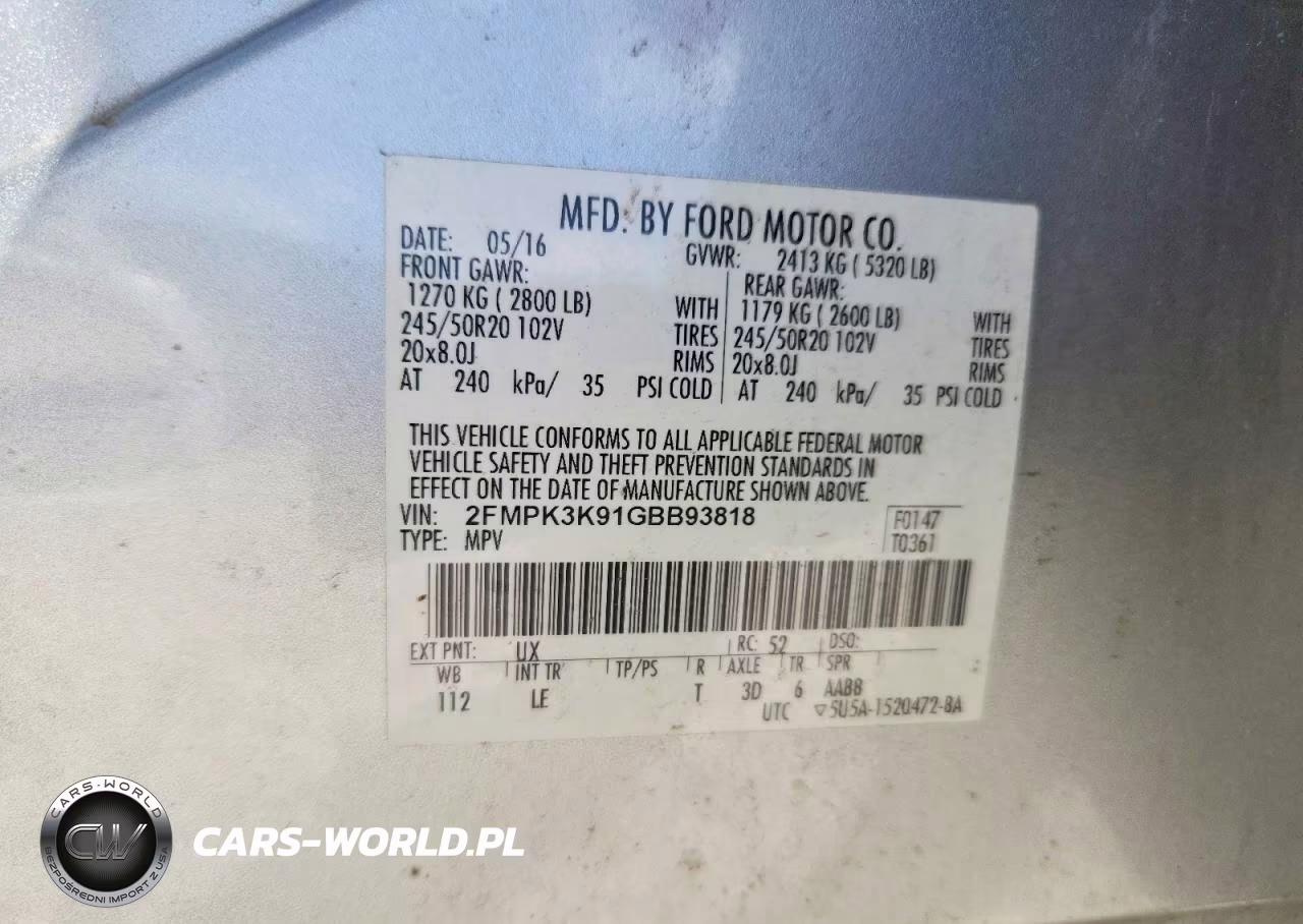 2016 Ford Edge Titanium VIN:2FMPK3K91GBB93818 - 12