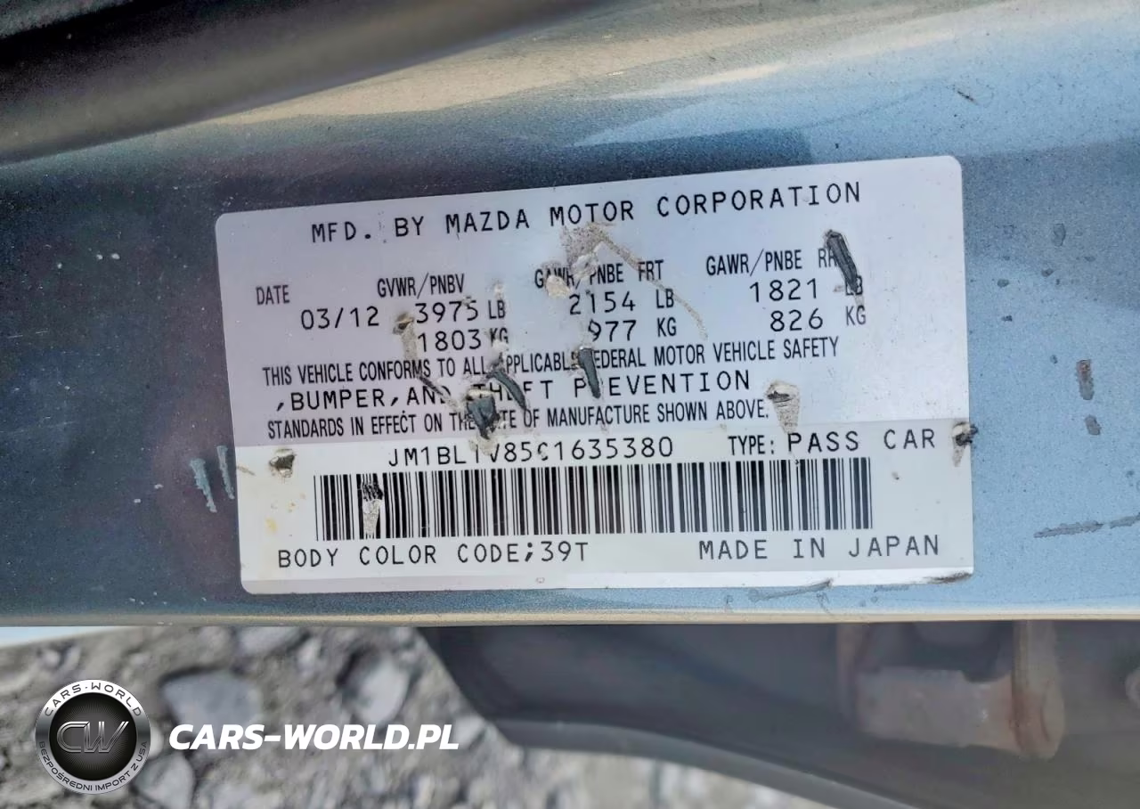 2012 Mazda 3 I VIN:JM1BL1V85C1635380 - 12