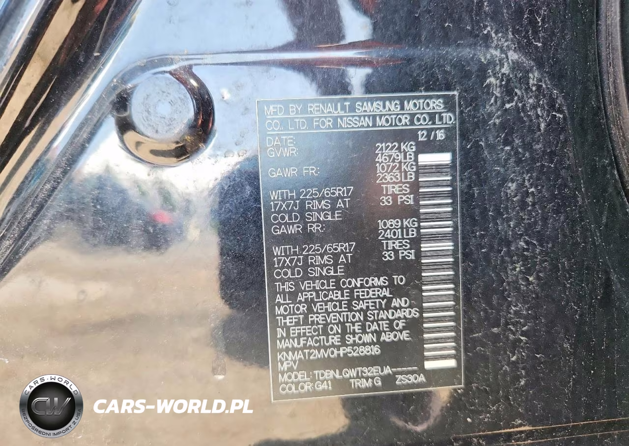 2017 Nissan Rogue Sv VIN:KNMAT2MV0HP528816 - 13