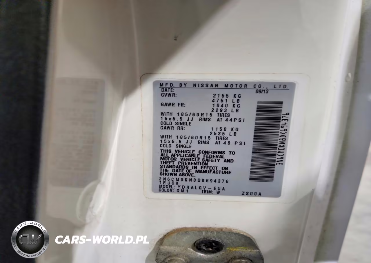 2013 Nissan Nv200 S VIN:3N6CM0KN8DK694376 - 12