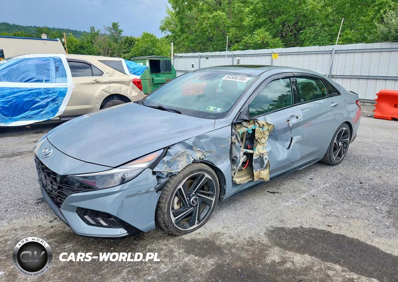 2022 Hyundai Elantra N Line VIN:KMHLR4AF3NU329588 - 1