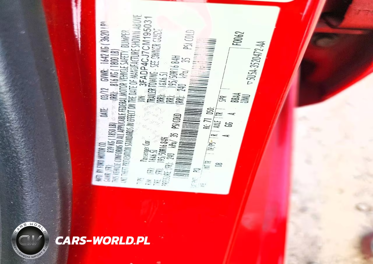 2012 Ford Fiesta Sel VIN:3FADP4CJ7CM195031 - 12