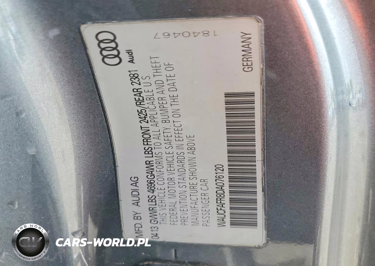 2013 Audi A5 Premium VIN:WAUCFAFR8DA076120 - 12