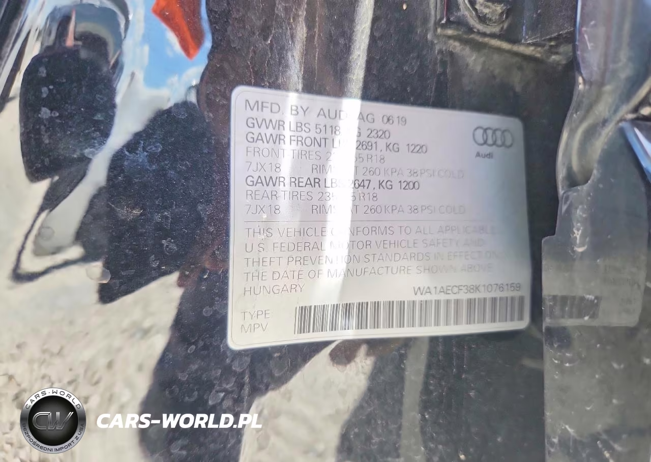 2019 Audi Q3 Premium VIN:WA1AECF38K1076159 - 12