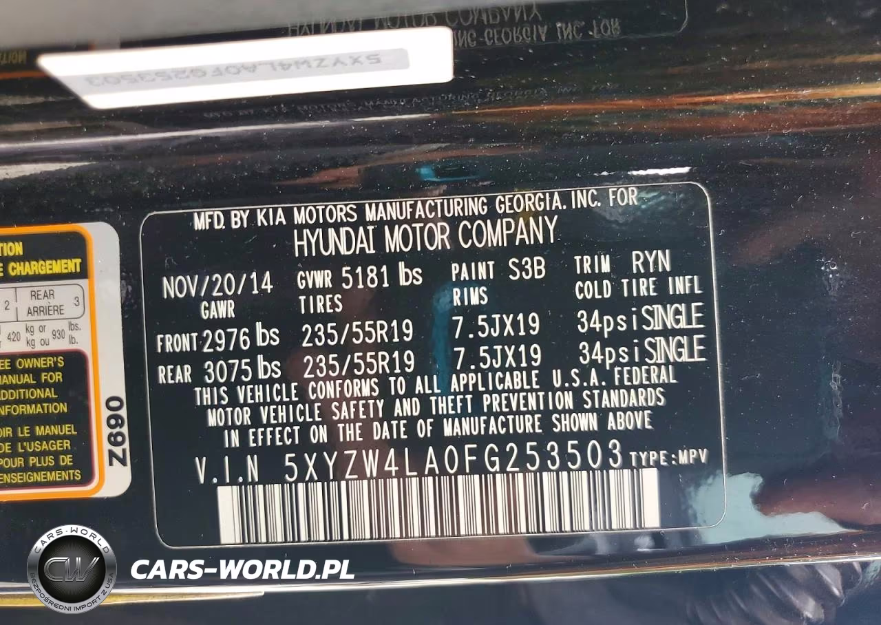 2015 Hyundai Santa Fe Sport 2.0T VIN:5XYZW4LA0FG253503 - 13