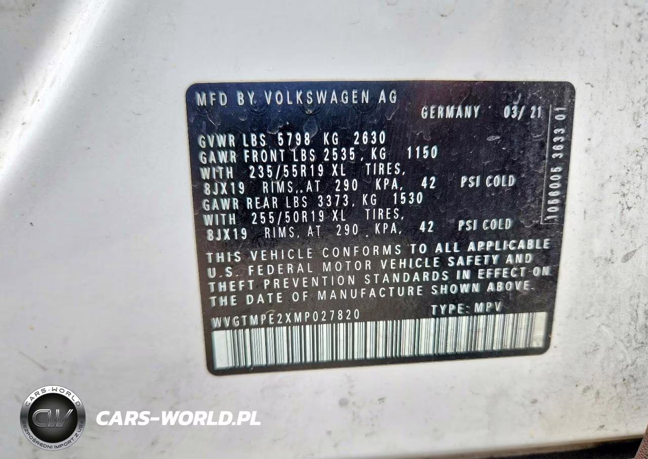 2021 Volkswagen Id.4 Pro S VIN:WVGTMPE2XMP027820 - 12