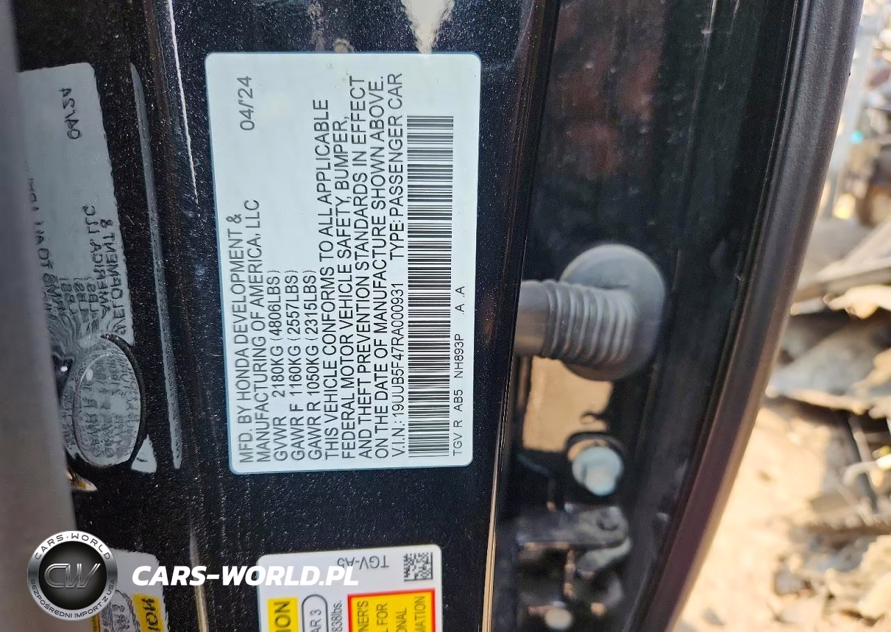 2024 Acura Tlx Technology VIN:19UUB5F47RA000931 - 13