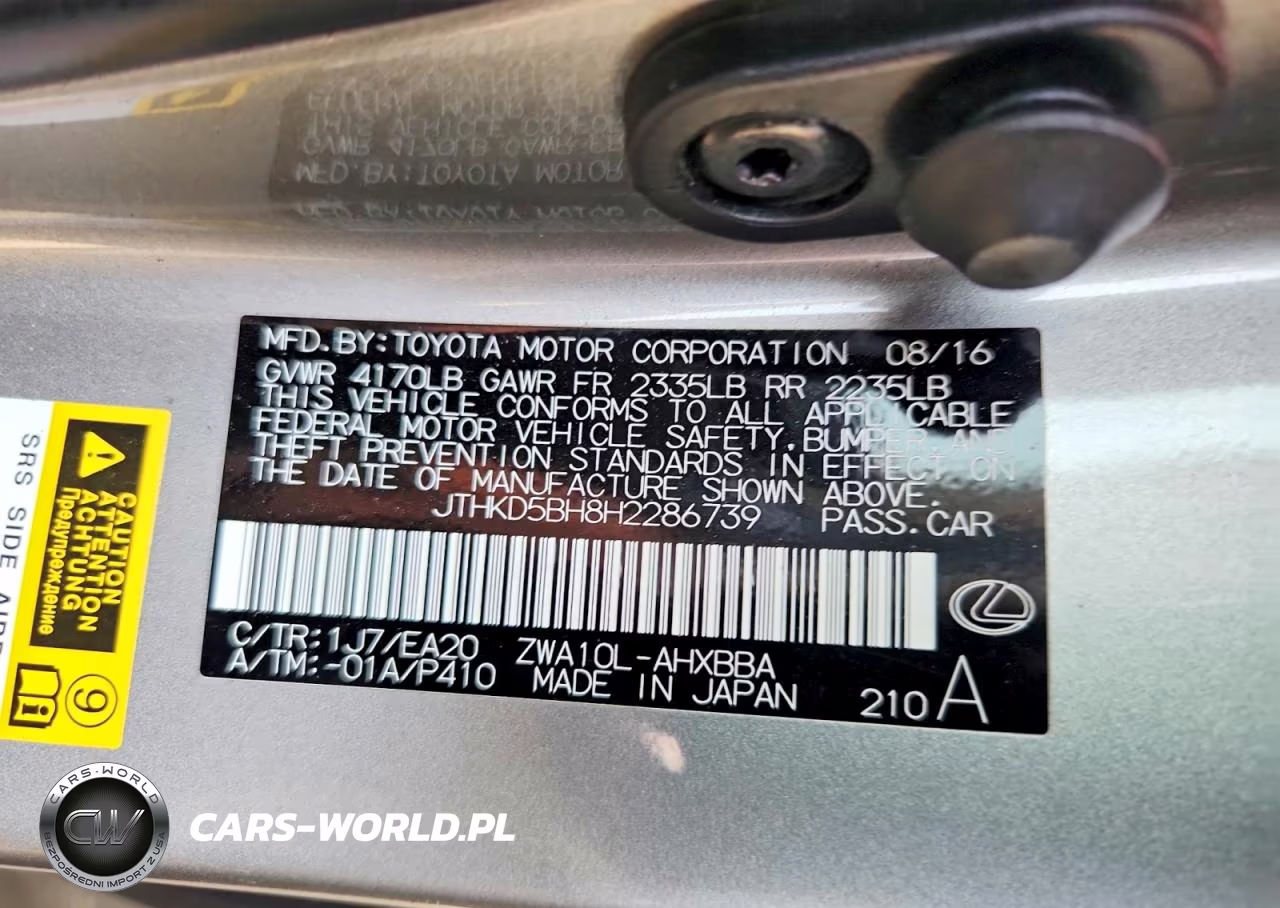 2017 Lexus Ct 200 VIN:JTHKD5BH8H2286739 - 12