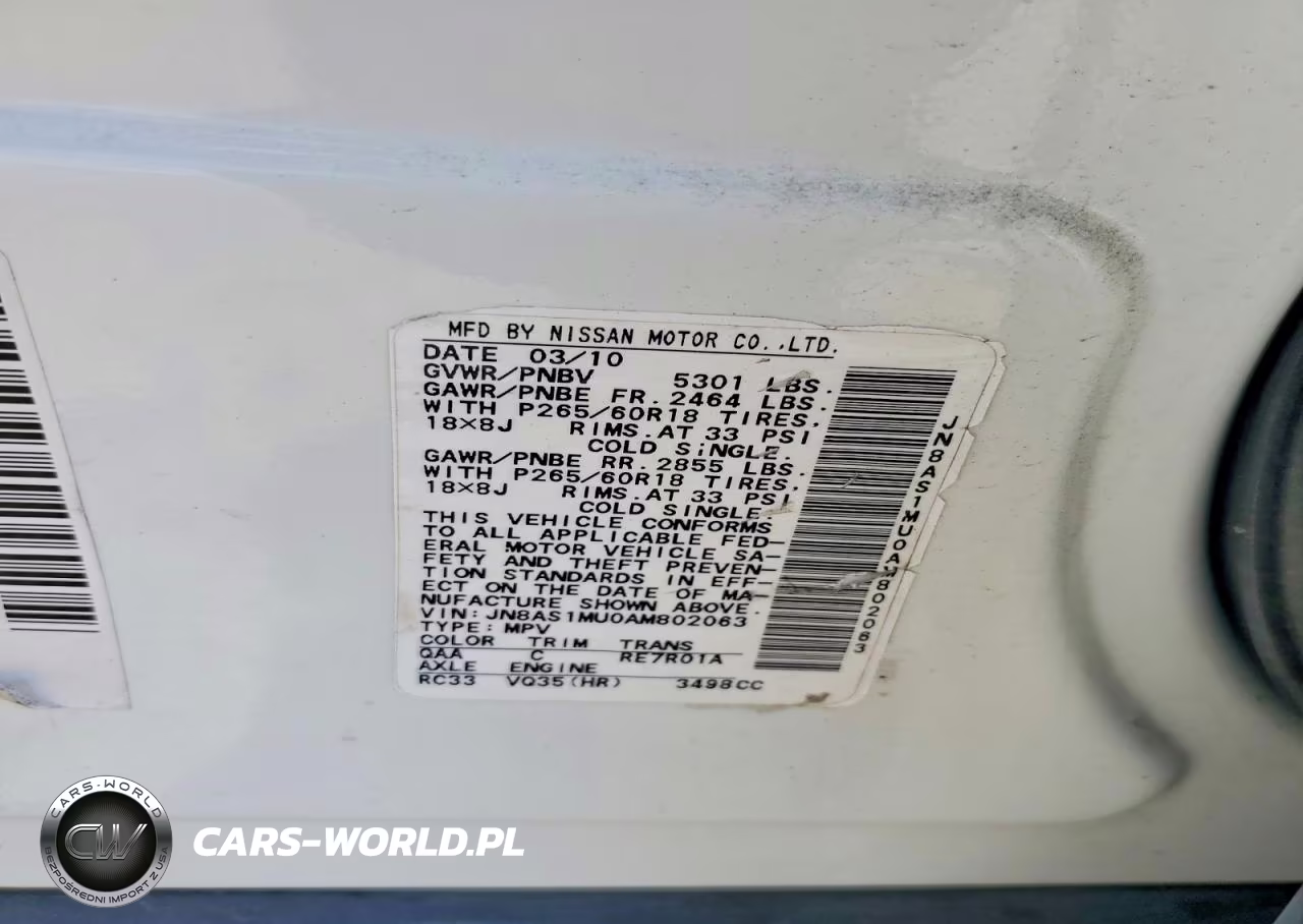 2010 Infiniti Fx35 Base VIN:JN8AS1MU0AM802063 - 13