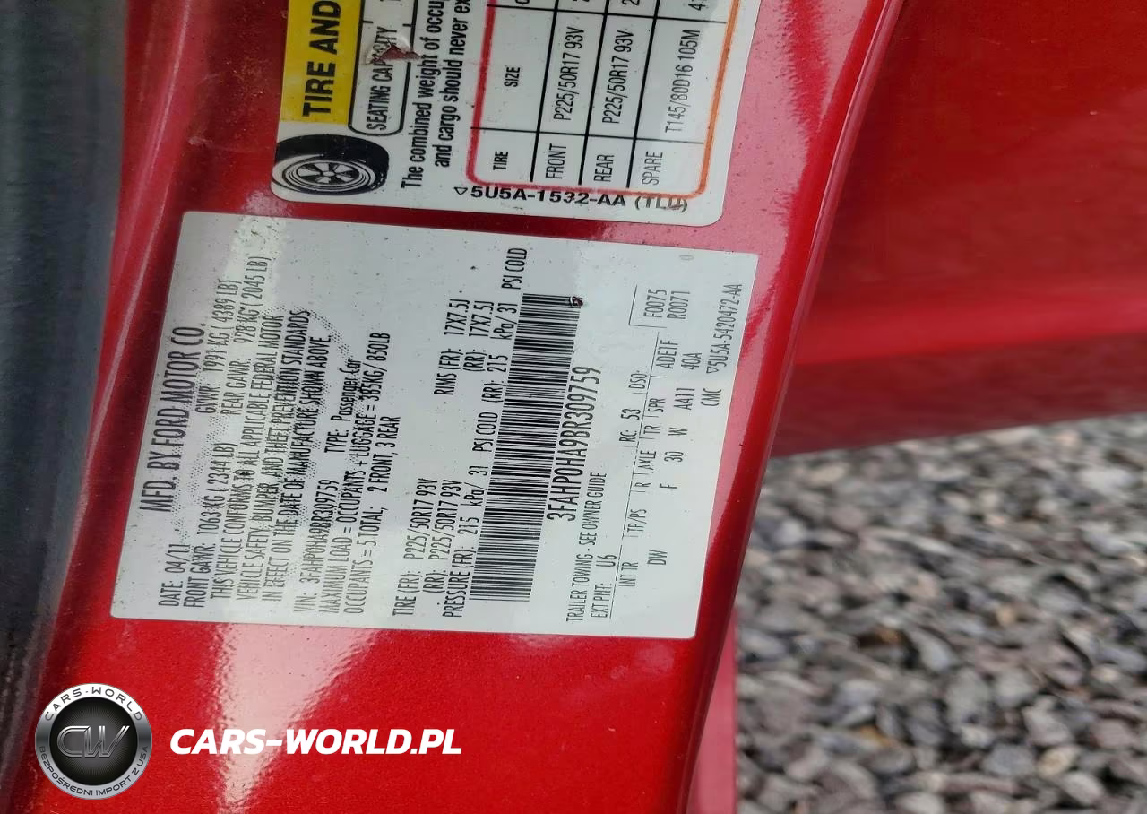 2011 Ford Fusion Se VIN:3FAHP0HA9BR309759 - 12