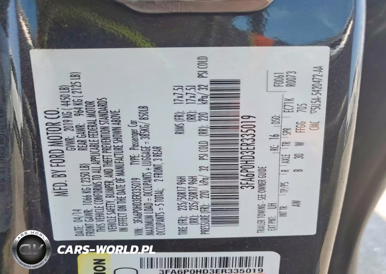 2014 Ford Fusion Se VIN:3FA6P0HD3ER335019 - 12