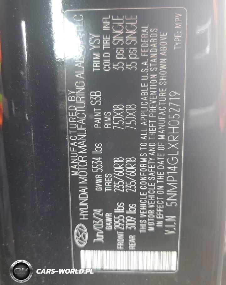 2024 Hyundai Santa Fe Se VIN:5NMP14GLXRH052719 - 14