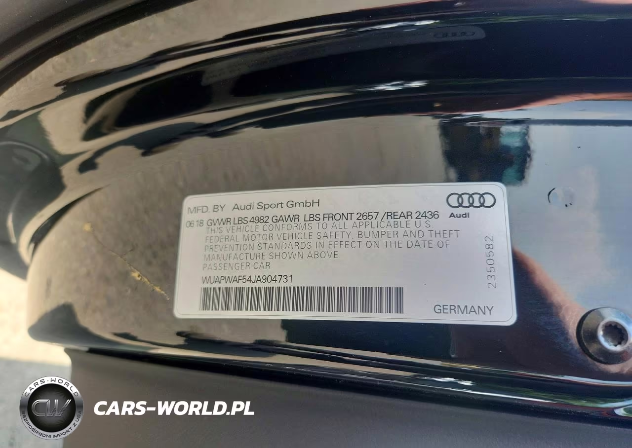 2018 Audi Rs5 VIN:WUAPWAF54JA904731 - 12
