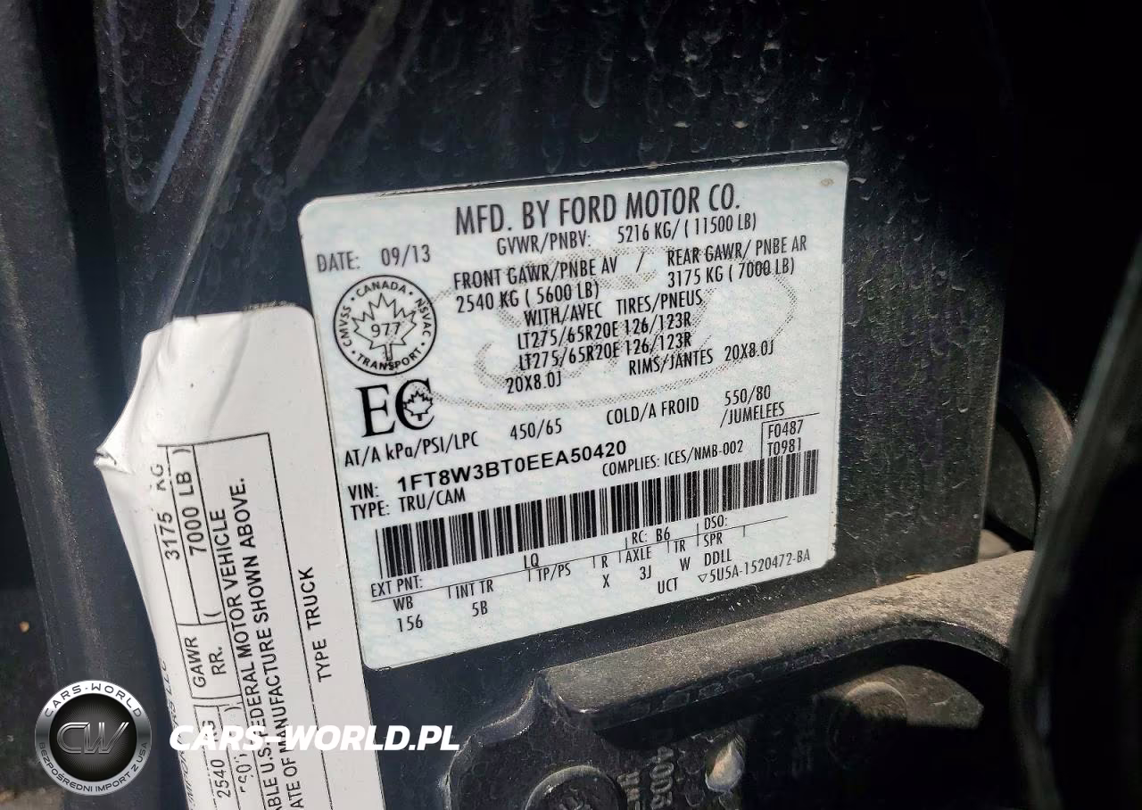 2014 Ford F350 Super Duty VIN:1FT8W3BT0EEA50420 - 12