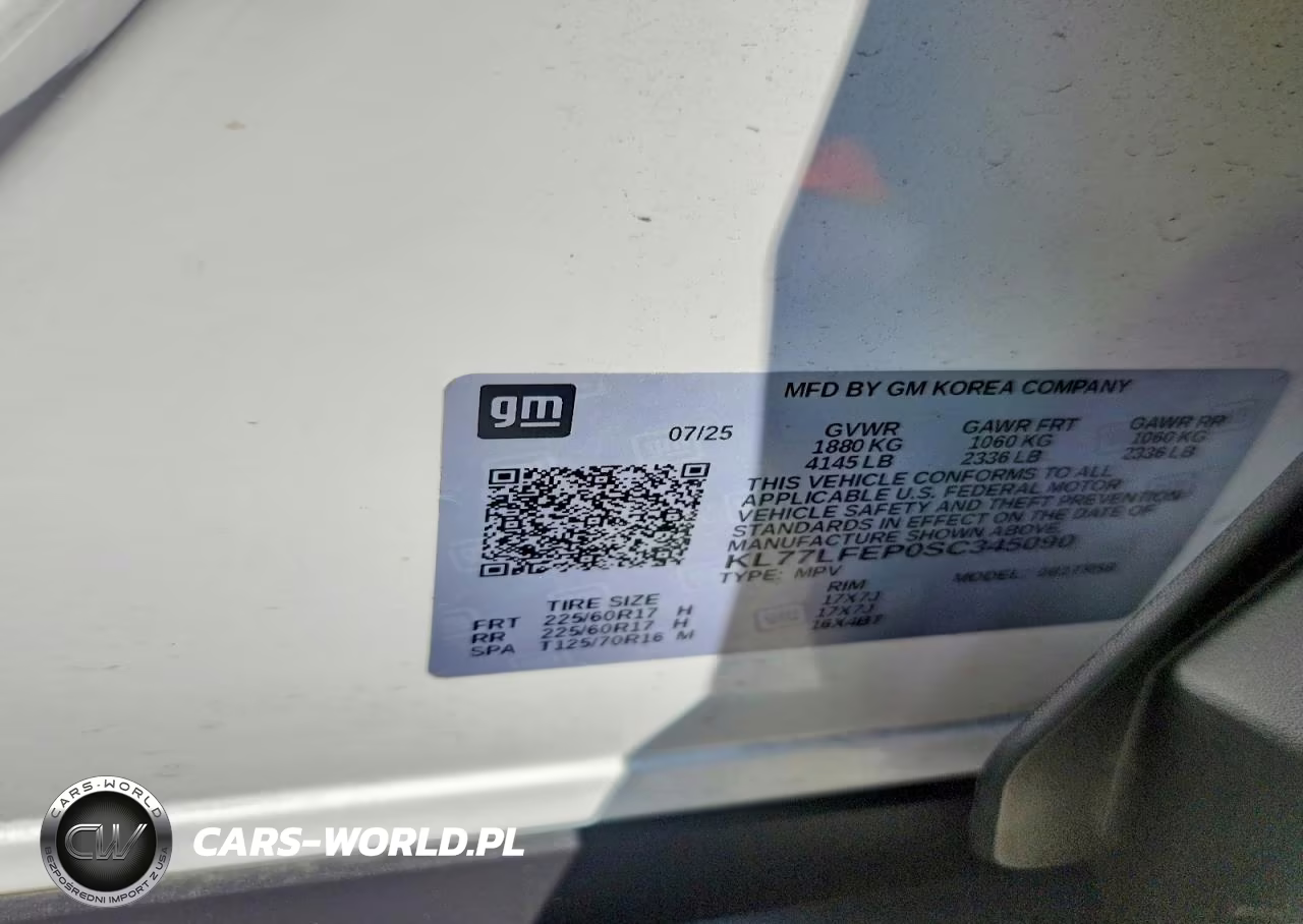 2025 Chevrolet Trax Ls VIN:KL77LFEP0SC345090 - 13