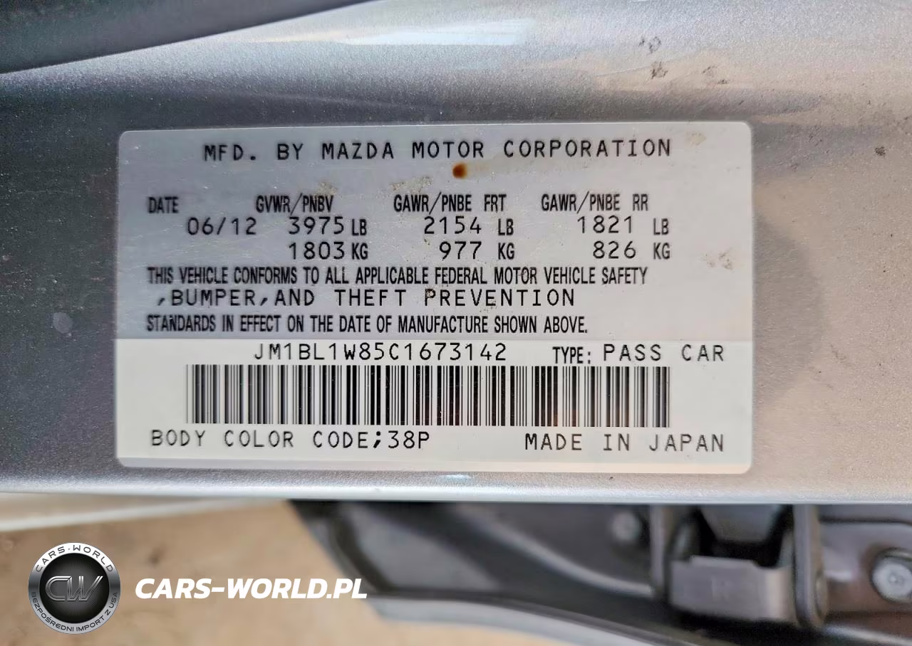 2012 Mazda 3 I VIN:JM1BL1W85C1673142 - 13