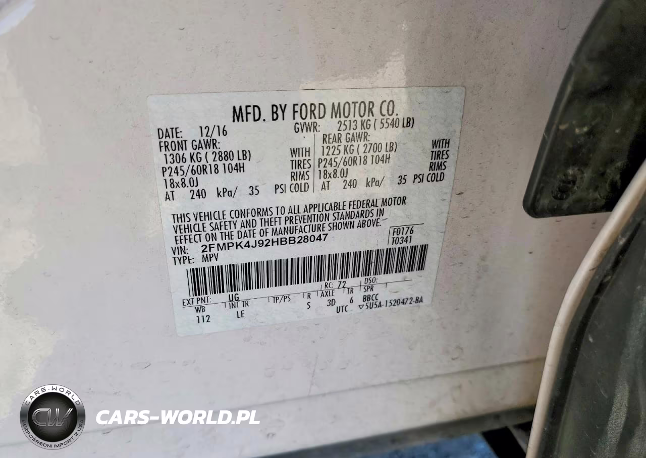 2017 Ford Edge Sel VIN:2FMPK4J92HBB28047 - 13
