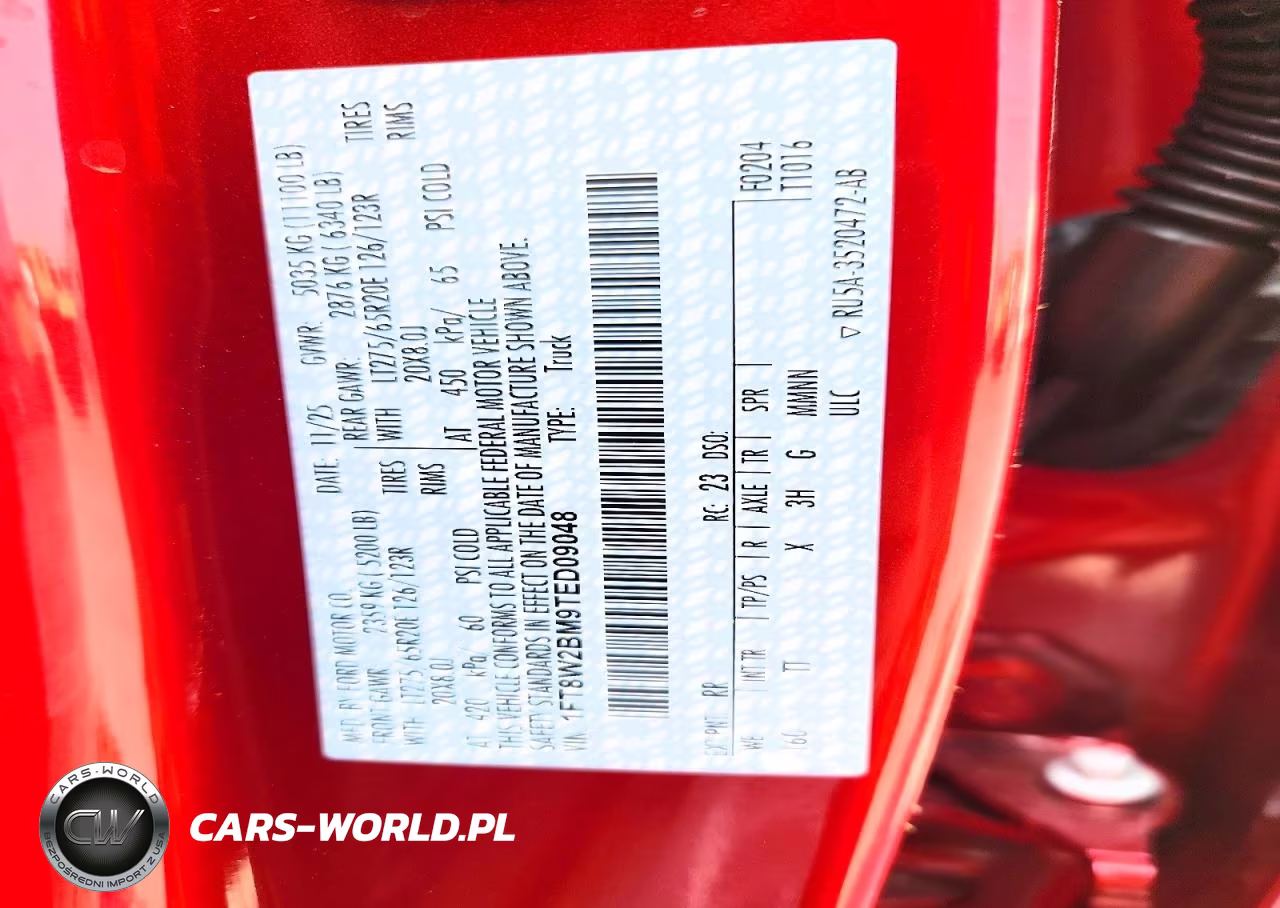 2026 Ford F250 Super Duty VIN:1FT8W2BM9TED09048 - 14