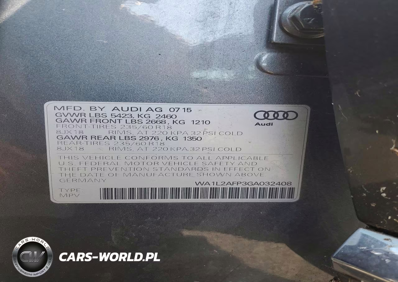 2016 Audi Q5 Premium Plus VIN:WA1L2AFP3GA032408 - 13