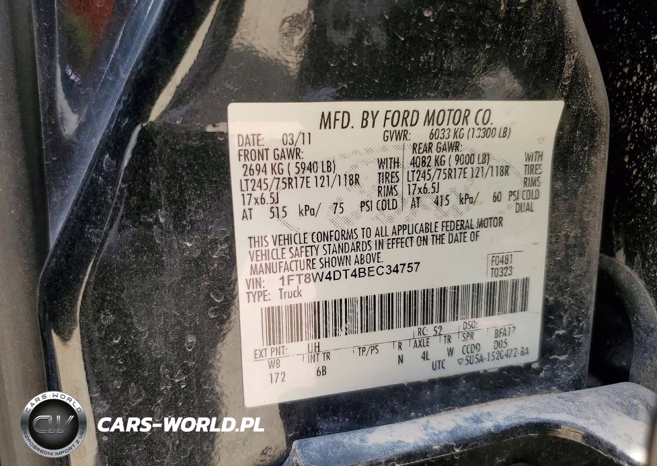 2011 Ford F450 Super Duty VIN:1FT8W4DT4BEC34757 - 13