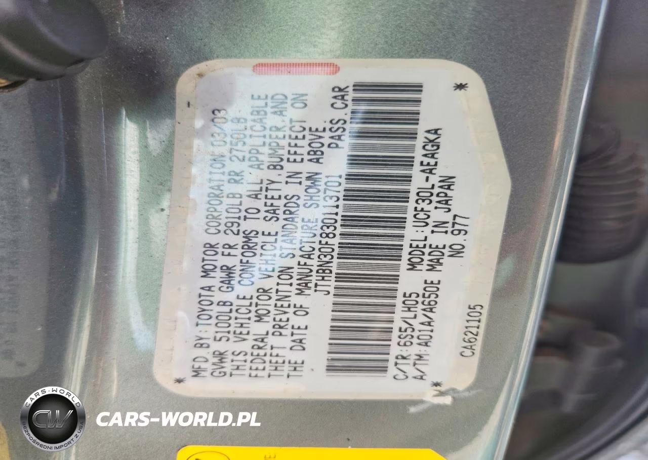2003 Lexus Ls 430 VIN:JTHBN30F830113701 - 13
