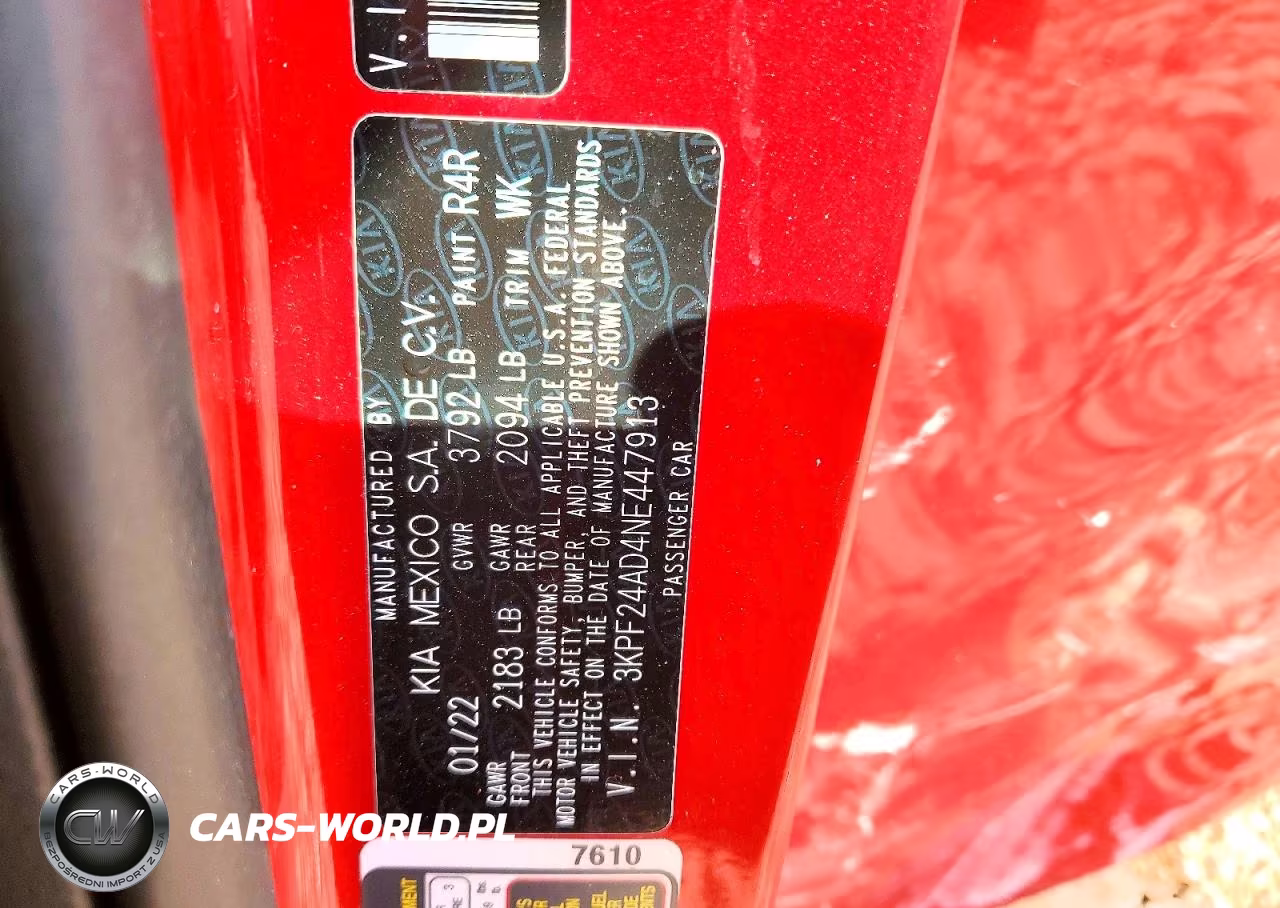 2022 Kia Forte Lxs VIN:3KPF24AD4NE447913 - 12