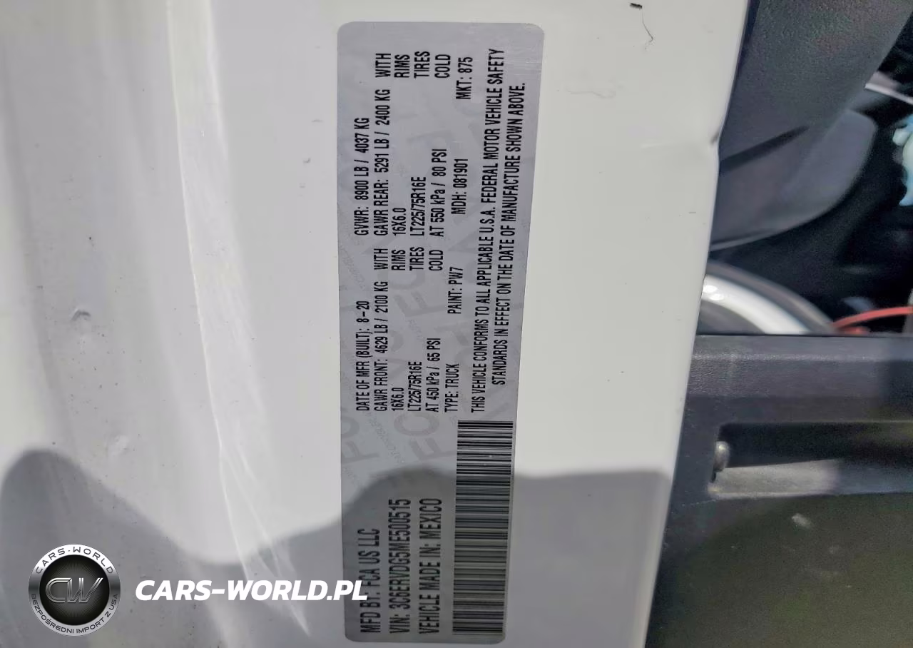 2021 Ram Promaster 2500 2500 High VIN:3C6ERVDG5ME500515 - 13