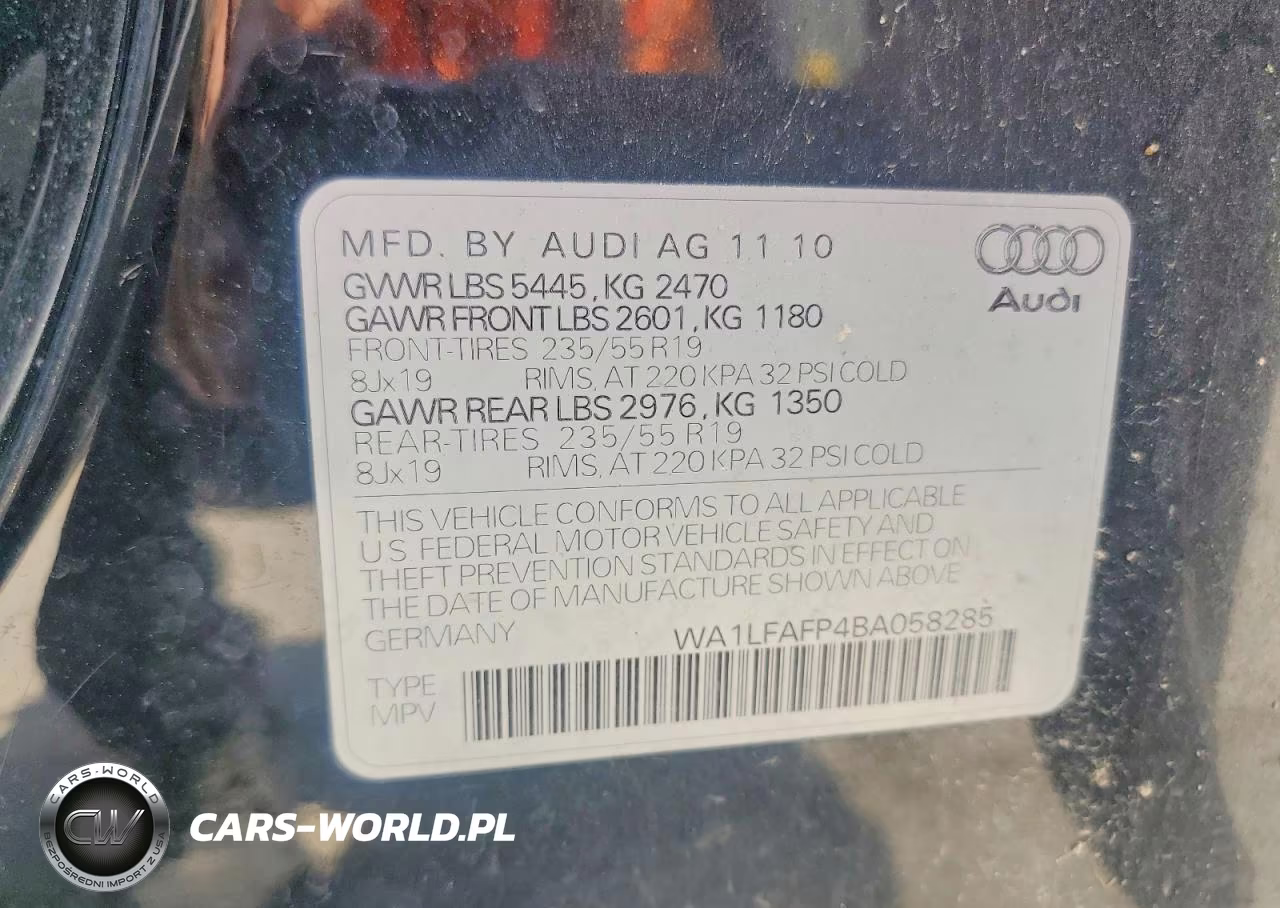 2011 Audi Q5 Premium Plus VIN:WA1LFAFP4BA058285 - 13