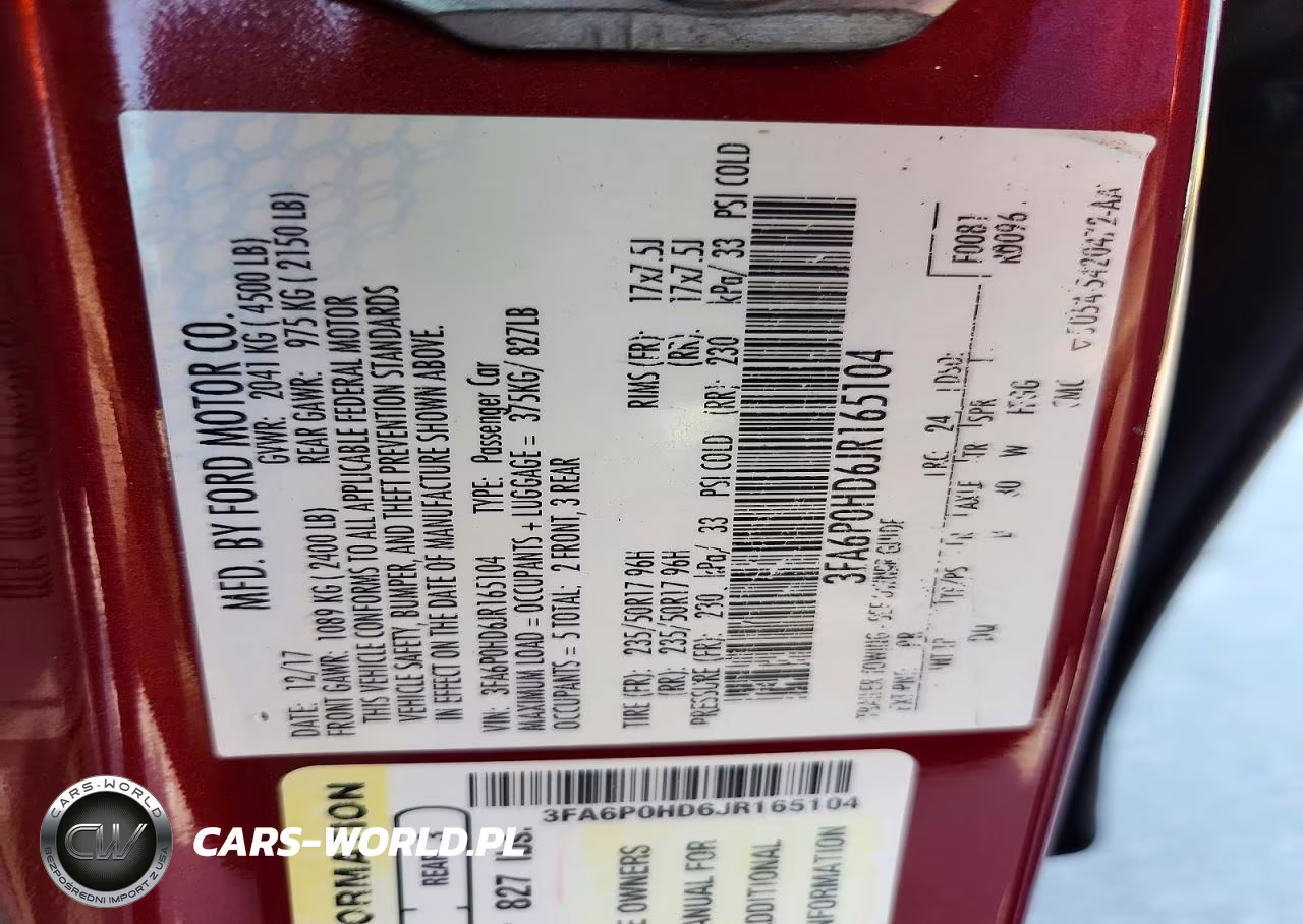 2018 Ford Fusion Se VIN:3FA6P0HD6JR165104 - 12