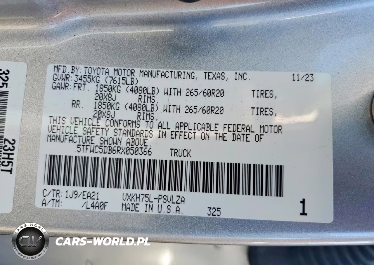 2024 Toyota Tundra Limited Hv VIN:5TFWC5DB6RX050366 - 12