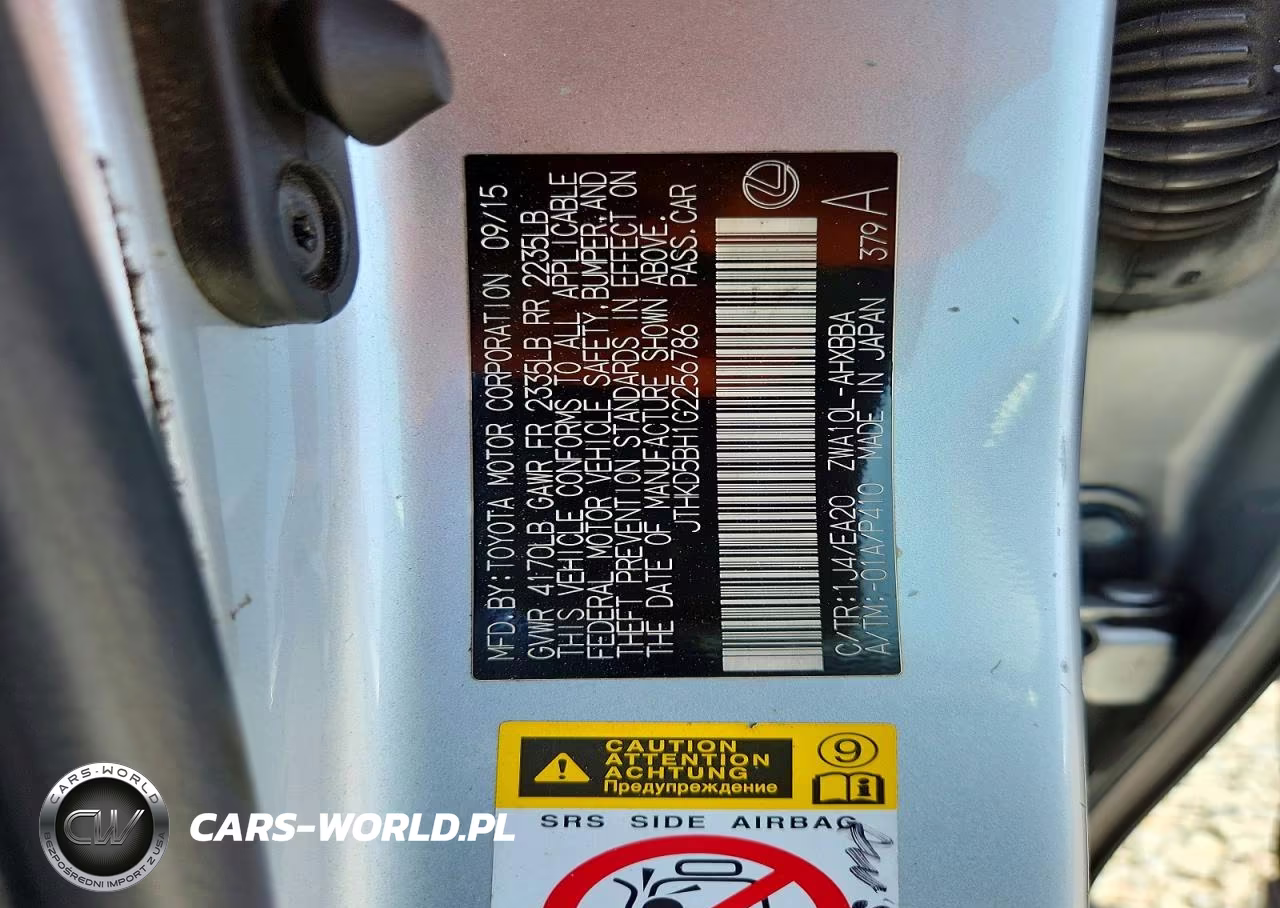 2016 Lexus Ct 200 VIN:JTHKD5BH1G2256786 - 12