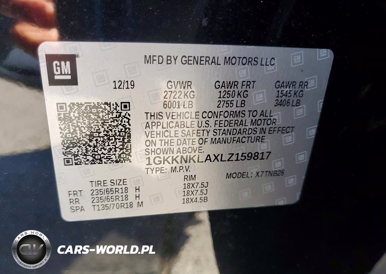 2020 GMC Acadia Sle VIN:1GKKNKLAXLZ159817 - 13