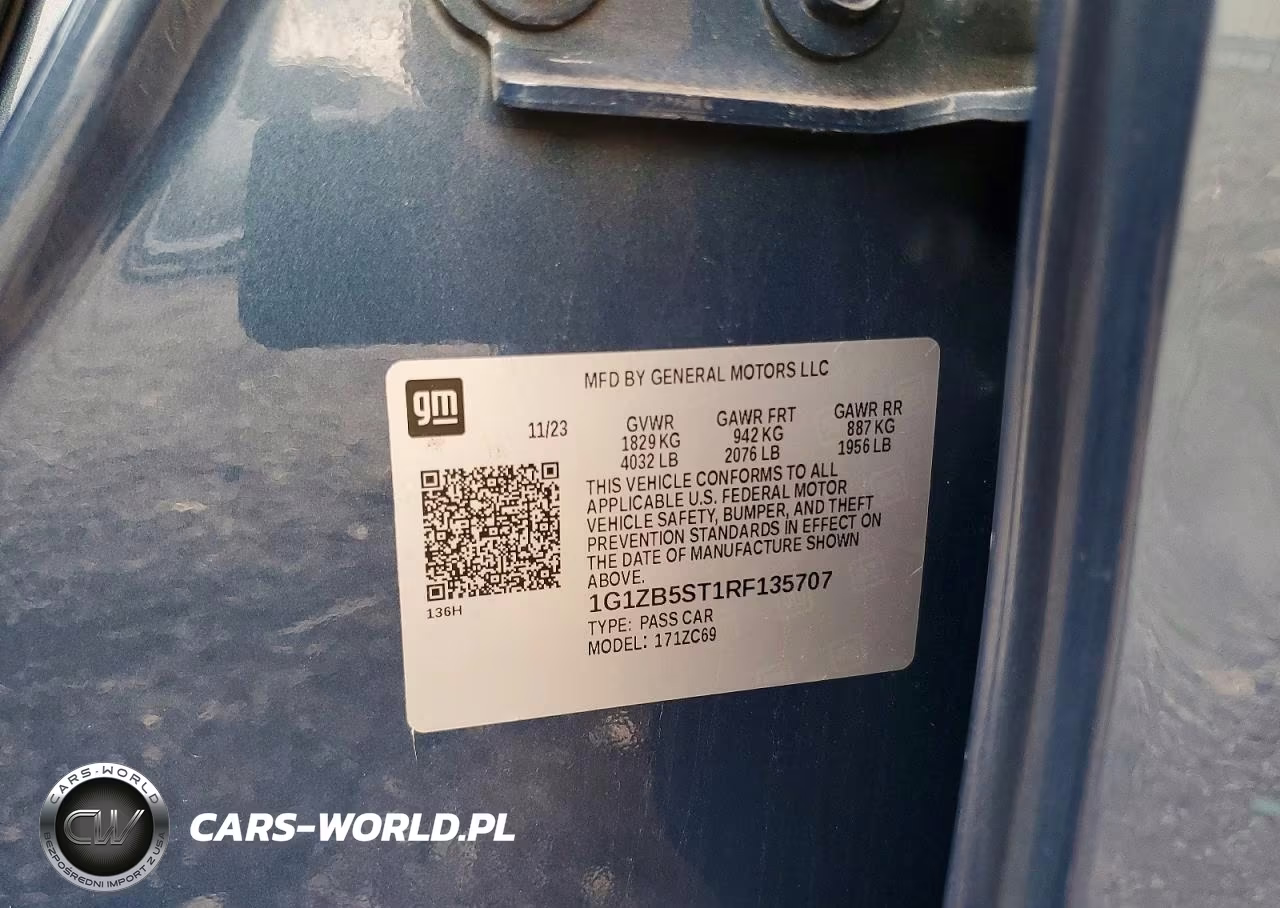 2024 Chevrolet Malibu Ls VIN:1G1ZB5ST1RF135707 - 12